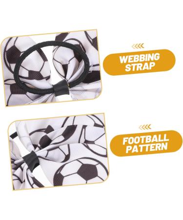 FRCOLOR Soccer Ribbon Kid Hair Ties Elastic Ponytail Holders Kids Hair Ties Soccer Bows for Girls Cute Hair Ties Stretchy Hair Ties Tie The Head Child European and American Thread Webbing - Buy Online on GoSupps.com
