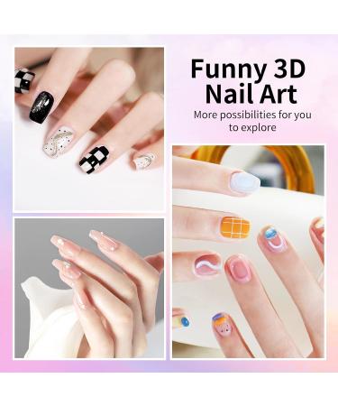  MAGIC ARMOR MAGIC ARMOR 3D Nail Art Gel 15g and Chrome Nail Powder Modeling Gel Nail Glue Builder Gel Clear Multifunctional 3D Rhinestone Glue for Nail Sculpting and Design - Buy Online on GoSupps.com