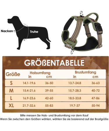 Eyin Small Dog Harness - Adjustable Breathable Reflective Padded with Handle - Camouflage Green for Daily Training (Neck 32-46cm Chest 35-63cm) - Buy Online on GoSupps.com