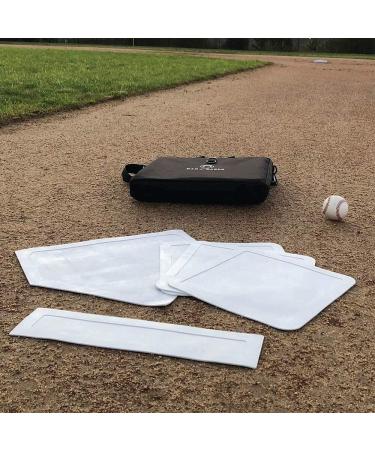 Throw Down Baseball Bases Set with Custom Carrying Bag - Ideal for Teeball, Softball, Kickball - Includes White Bases for Kids' Backyard Practice and School - Buy Online on GoSupps.com