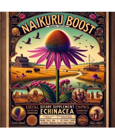 NAKURU | Echinacea | 90 Tablets of 470mg | Boost Range | Made in France | "The Hedgehog's Head!" - Buy Online on GoSupps.com
