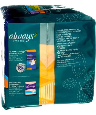 Always Ultra Thin Pads Overnight 14 ea - Maximum Protection for Nighttime | [Your Brand Name] - Buy Online on GoSupps.com