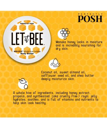 Perfectly Posh Let It Bee Body Butter - Luxurious Skincare - Buy Online on GoSupps.com