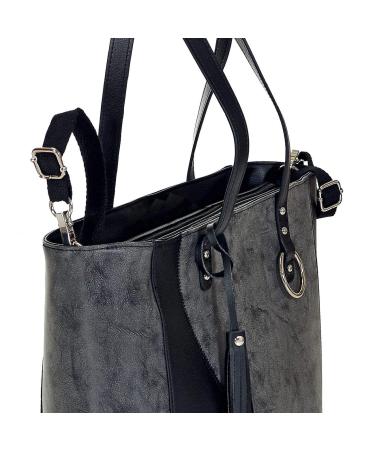 Buy LCP Kids Diaper Bag - Eco Leather Ladies Handbag Scratch-Resistant 15L Volume in Grey | International Shipping Available - Buy Online on GoSupps.com