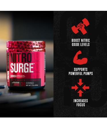 Jacked Factory Nitrosurge Pre-Workout in Watermelon & Fruit Punch Nitrosurge Shred Thermogenic Pre-Workout for Men & Women - Buy Online on GoSupps.com