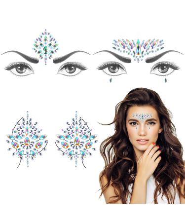 Face Jewels Gem Bindi Body Jewelry Nipple Stickers Rhinestone Tattoo Face Rocks by PIAOPIAONIU