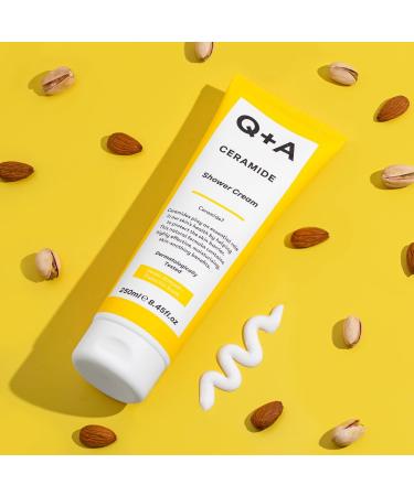 Q+A Ceramide Shower Cream - Nourishing Squalane & Jojoba Formula 250ml | Gentle Cleanse & Hydrate Skin - International Shipping Available - Buy Online on GoSupps.com