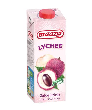 Buy Maaza Lychee Fruit Drink - Refreshing Lychee Juice Pack of 6 (1L each) - International Shipping Available - Buy Online on GoSupps.com