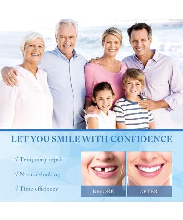 Scettar 6 Pieces Acrylic Resin Fake Teeth for Halloween Makeup and DIY Costume Party - Buy Online on GoSupps.com