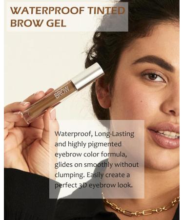 Tinted Brow Gel- Blonde Tinted Thickening Eyebrow Gel Brow Fast Sculpt Volumizing Eyebrow Glue Waterproof Long-Lasting Transfer-Proof Eyebrow Mascara Makeup with Brow Tool & Brush (0.106 Oz)-03# 03# Blonde - Buy Online on GoSupps.com
