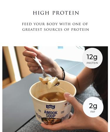 Samjin Amook Fishcake Soup (8 Packs / 36 oz) - High Protein Korean Cup Ramen - Buy Online on GoSupps.com
