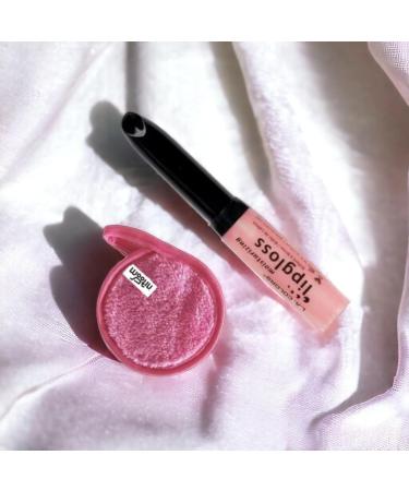 LA Colors Pink Pearl Lip Gloss - High-Shine Moisturizing Formula with Vitamin E & Shea Butter | Long-Lasting Iridescent Hue + Makeup Cleansing Cloth | 1-Pack - Buy Online on GoSupps.com