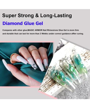 Buy Magic Armor Nail Art Strass Kleber Gel 30g - Professional Rhinestone Adhesive for DIY Nail Art | Perfect for Professionals & Beginners - Buy Online on GoSupps.com