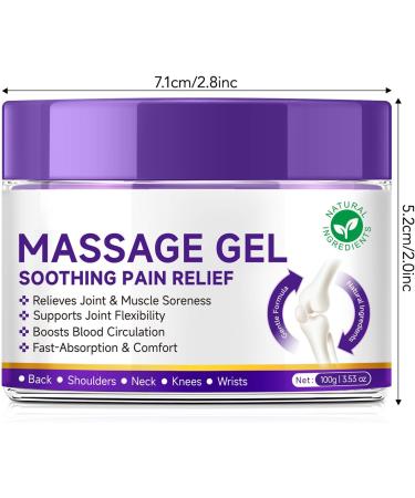 Gel de massage pour les articulations | Cr me de massage apaisante pour les douleurs au genou P n tration rapide avec effet long terme non gras pour les muscles les articulations les pieds - Buy Online on GoSupps.com
