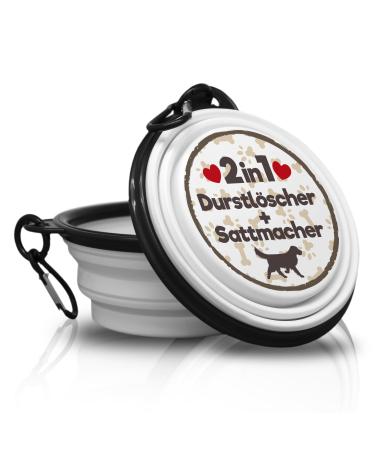 2in1 thirst quencher + satur maker - folding portable drinking bowl with carabiners for on the go.Food bowl pet bowl.Handy and unique.