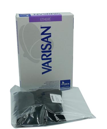 Cizeta Medicali Varisan Ethere1520 medical stockings Ether class 2 graded compression tights 15-20 mmHg short length open toe seconda black