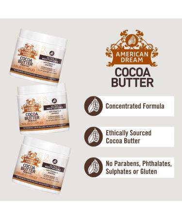 Buy American Dream Cocoa Butter Original Solid 4 oz - Nourishing Moisture for Skin | International Shipping Available - Buy Online on GoSupps.com