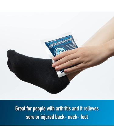 Disposable Ice Cold Packs - 25 Pack (4x 5.5) for Pain Relief, Swelling, and Inflammation - Ideal for Athletes and Outdoor Activities - Buy Online on GoSupps.com