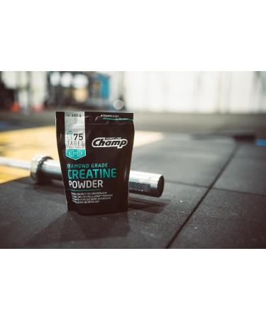 Champ Diamond Grade Creatine Powder 300G - 4G Creatine Monohydrate for Enhanced Strength Training Performance - International Shipping Available - Buy Online on GoSupps.com