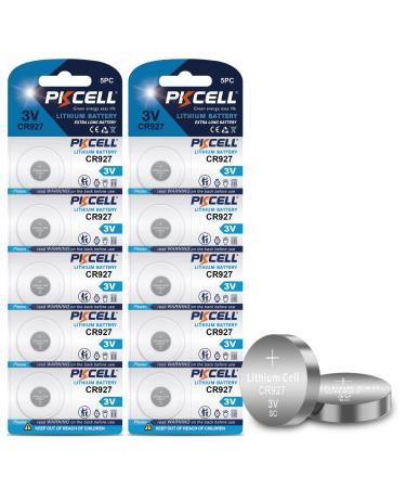 CR927 3V Lithium Battery DL927 BR927 5011LC LM927 KCR927 927 Button Coin Cell Calculators Watch Collar Light Batteries 10pcs