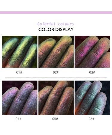 Chameleon Glitter Eyeshadow Powder - Metallic Shimmer Eye Shadow for Monochrome Polarized Look | Single Color Makeup Cosmetic - Buy Online on GoSupps.com