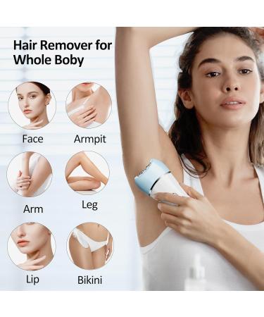6-in-1 Epilator for Women - IPX7 Waterproof Hair Removal & Exfoliation | Rechargeable Shaver Facial Brush & Massage - Buy Online on GoSupps.com