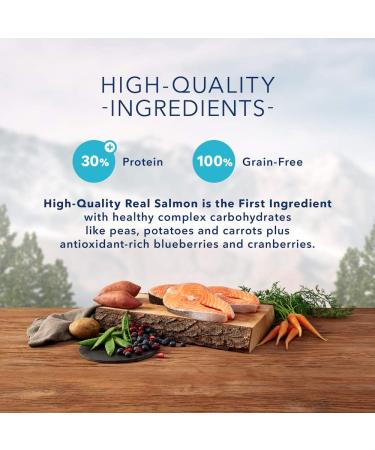 Blue Buffalo Wilderness High Protein Grain Free Natural Adult Dry Dog Food Salmon 10.8 Kg Bag - Large Bag Kibble Salmon High Protein Grain Free - Buy Online on GoSupps.com