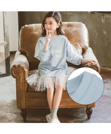 Shanrya Girls Dress - Safe Skin-Friendly Everyday Clothing | Light Blue Children's Dress for Parties School Activities & Home Trips (130cm) - Buy Online on GoSupps.com