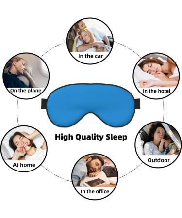 Buy Soft Blue Eye Mask - Adjustable Nighttime Comfort for Men & Women | International Shipping Available - Buy Online on GoSupps.com