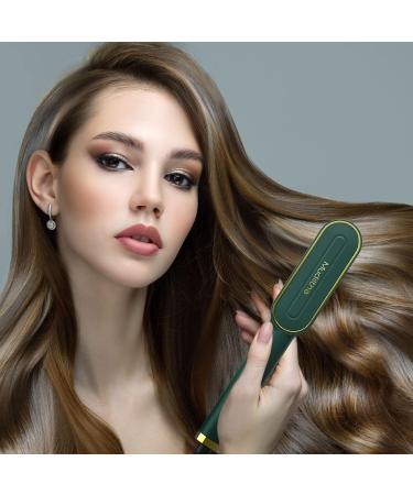Buy Ionic Hair Straightener Brush Green 9 Temperature Settings Perfect for Normal Hair 50W International Shipping - Buy Online on GoSupps.com