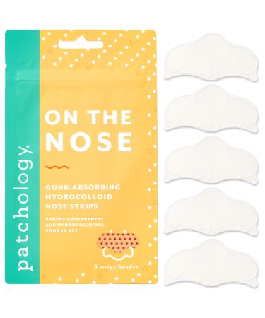 Patchology Acne Nose Strips - On The Nose Hydrocolloid Acne Patches are gentle on skin - Absorb Gunk and help extract dirt from clogged pores. Get Clearer Skin by removing Zits and Pimples (5 Ct)