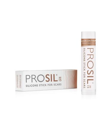 Pro-Sil SPF (Pro-Sil Sport) Patented Silicone Scar Treatment Stick w/Sunscreen (SPF 15)  Clinically Proven to Reduce the Appearance of Old & New Scars  Easy Glide-on Applicator 4.25g