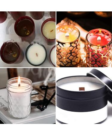 100 pcs Wooden Candle Wicks for Candle Making - 6 inch Crackling Wood Wicks with Metal Base Clips - 50 Sets - Buy Online on GoSupps.com