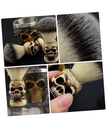Durable Skull Beard Brush - Men's Shaving & Grooming Tool for Facial Hair & Mustache Care - Buy Online on GoSupps.com