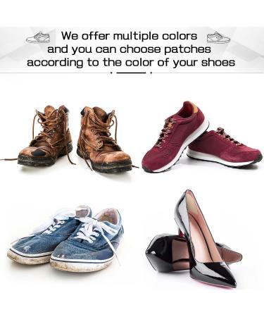 36 Pack Shoe Heel Repair Patch Kit - Self Adhesive Leather Pads for Shoe Sole & Heel Repair - Fits Most Shoe Types - 7 Colors Available - Buy Online on GoSupps.com