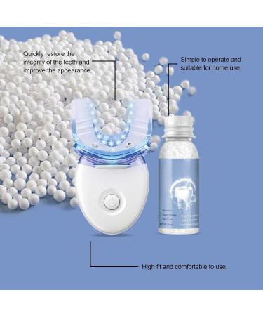 Blue LED Dental Curing Light with Moldable Denture Gel Professional Tooth Repair Kit Long-Lasting Polymer Material - Buy Online on GoSupps.com