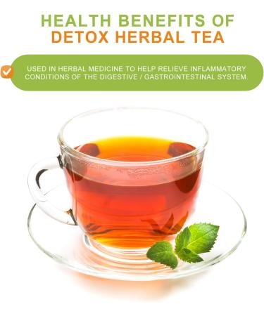 Liver Detox Cleanse Therapeutic Herbal Tea Pack of 50 Tea Bags - Buy Online on GoSupps.com