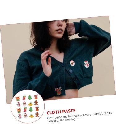 COHEALI 32 Pcs Christmas Stickers Decals Sewing Patches Xmas Design Clothes Applique Accessories Cartoon - Buy Online on GoSupps.com