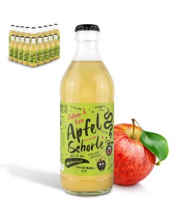 Brauerei Zwnitz apple spritzer Natural cloudy - 18 Pack / 0.33 liter glass bottles spritzer made of apple juice natural cloudy / refreshing drinks from Saxony