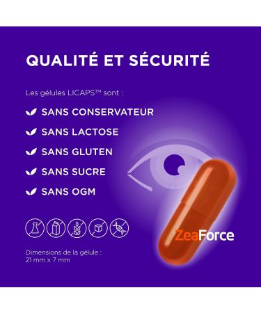 ZeaForce Healthy eyes with a daily capsule. Concentrated formula. Liquid formula for complete absorption and fast action laboratory tested - Buy Online on GoSupps.com