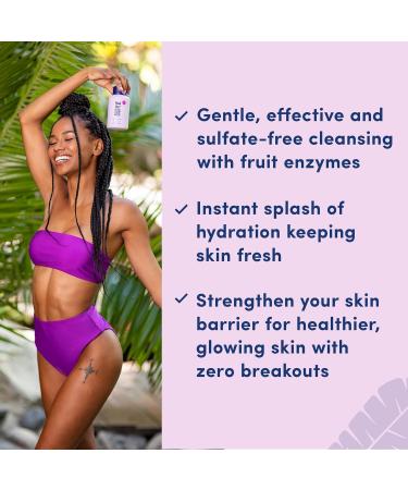 Coco & Eve Glow Figure Smoothie Shower Gel | Moisturizing Lychee & Dragon Fruit Body Wash Sulfate Free - 10.1 fl oz/300ml - Buy Online on GoSupps.com