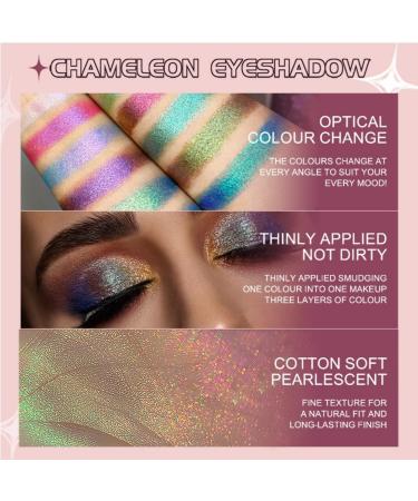 Adriana Nicole Cosmetics Eyeshadow Ethereal Eyeshadow Adriana Nichole Cosmetics Sparkling Eyeshadow Ethereal Single Color-shifting Eyeshadow Suitable for All Skin Types (Style E) - Buy Online on GoSupps.com