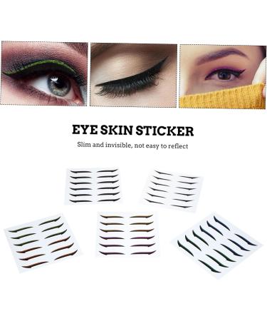 minkissy 72 Pairs Glitter Eyeliner DIY Eyelid Tape Reusable Adhesive Eyeliner Adhesive Temporary Eyeliner Glitter Eyelid Tape Transfers Eyeliner Sticker Double Eyelid Adhesive Tape Miss - Buy Online on GoSupps.com