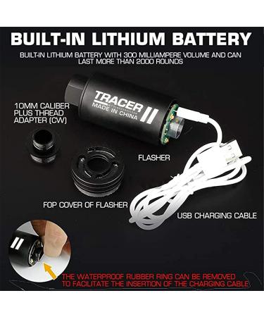 WoSporT Mini Simulated Spitfire Tracer Unit Lighter S - Glow in Dark BBS - Airsoft Gun Pistol Accessory - Buy Online on GoSupps.com