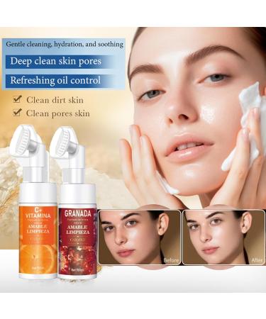 Buy Pomegranate Facial Cleanser | Gentle Skin Care with Vitamins & Antioxidants - 150ml - Buy Online on GoSupps.com