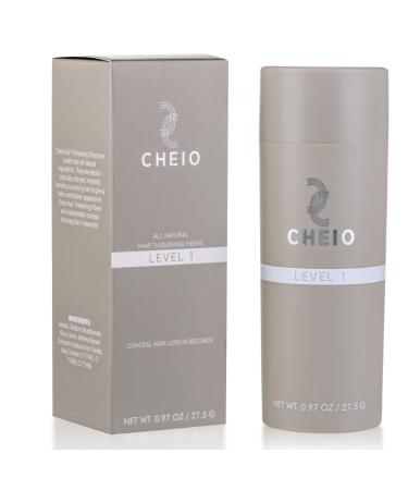 Hair Thickening Fibers - 27.5g - Level 1 (Medium Brown) - Keratin Fibers for Bald Spots & Thinning Hair for Men and Women - Covers Spots in Seconds - Quick Solution for Hair Loss