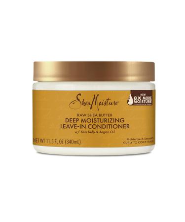 SheaMoisture Raw Shea Butter Deep Moisturizing Leave-in Conditioner for Curly Hair - Moisturizes and Smooths 11.5 oz