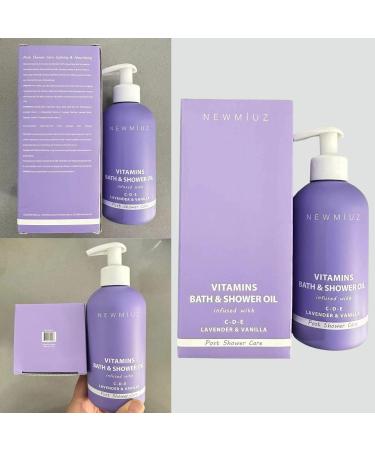 Vitamin In-Shower Body Conditioner | Soft Skin Moisturizer 2-in-1 Bath & Shower Oil | Non-Greasy Lavender Vanilla | Nourishing Self-Care Spa Gift - Buy Online on GoSupps.com