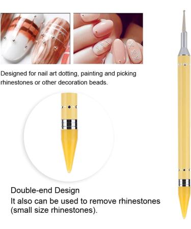 Buy Nail Art Dotting Pen - Easy to Use Yellow Nail Dotting Tool for Home & Salon Perfect for Manicures - Buy Online on GoSupps.com