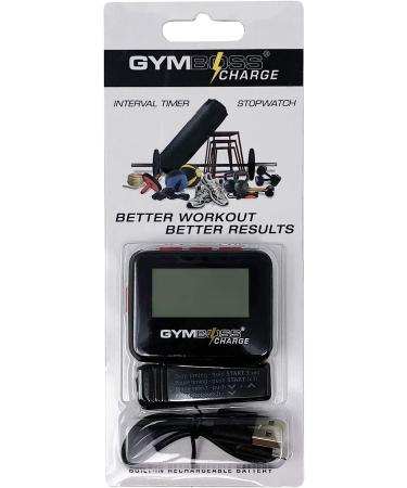 Gymboss Charge Interval Timer and Stopwatch - Black/Red - Buy Online on GoSupps.com
